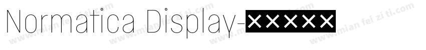 Normatica Display字体转换